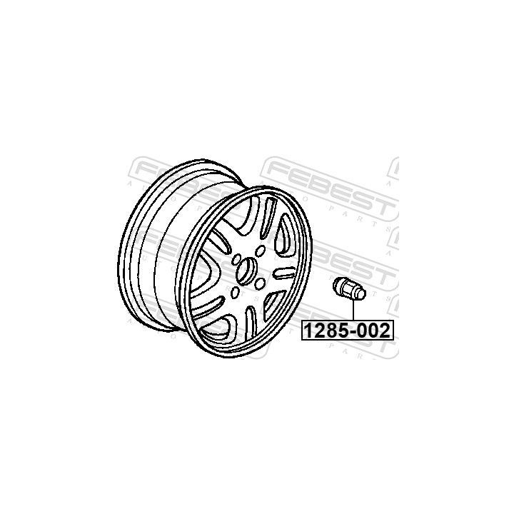 Rato veržlė FEBEST 1285-002