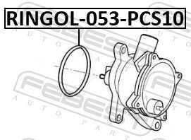 Tarpiklis, vakuuminis siurblys FEBEST RINGOL-053-PCS10