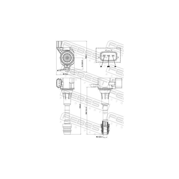 Ritė, uždegimas FEBEST 02640-001