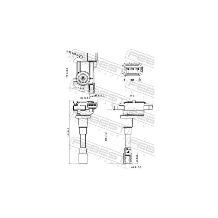 Ritė, uždegimas FEBEST 07640-001