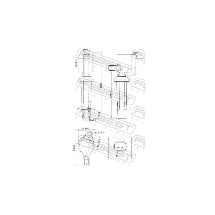 Ritė, uždegimas FEBEST 21640-001