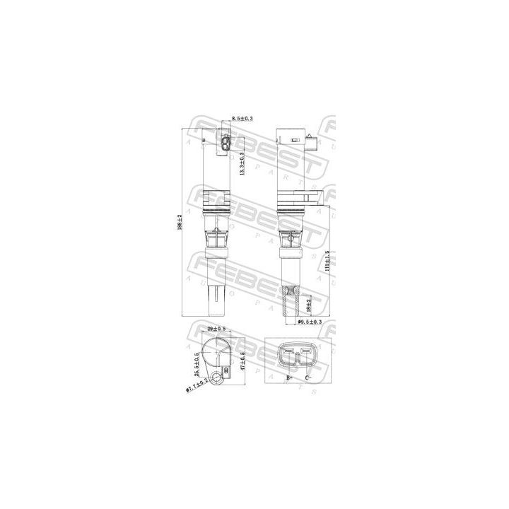 Ritė, uždegimas FEBEST 24640-001