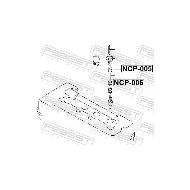 Kamštis, ritė FEBEST NCP-006