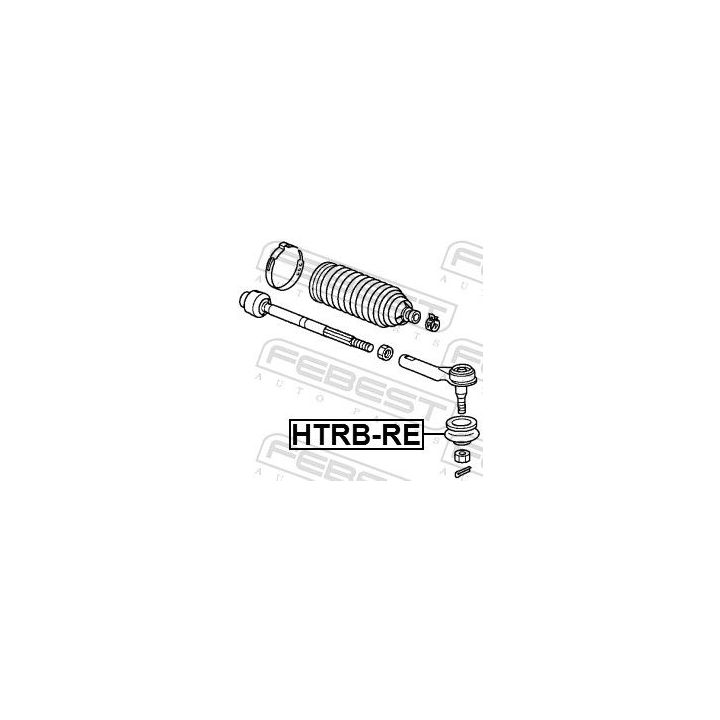 Remonto komplektas, vairo trauklės galas FEBEST HTRB-RE
