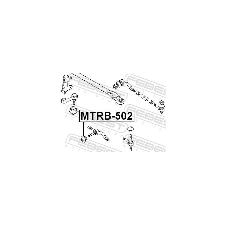 Remonto komplektas, vairo trauklės galas FEBEST MTRB-502