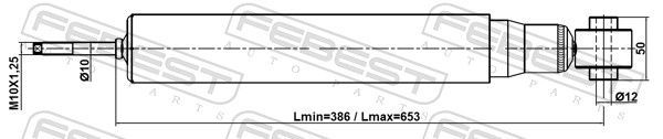 Amortizatorius FEBEST 05110-007R