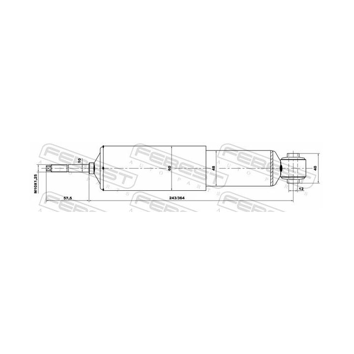 Amortizatorius FEBEST 05659976F