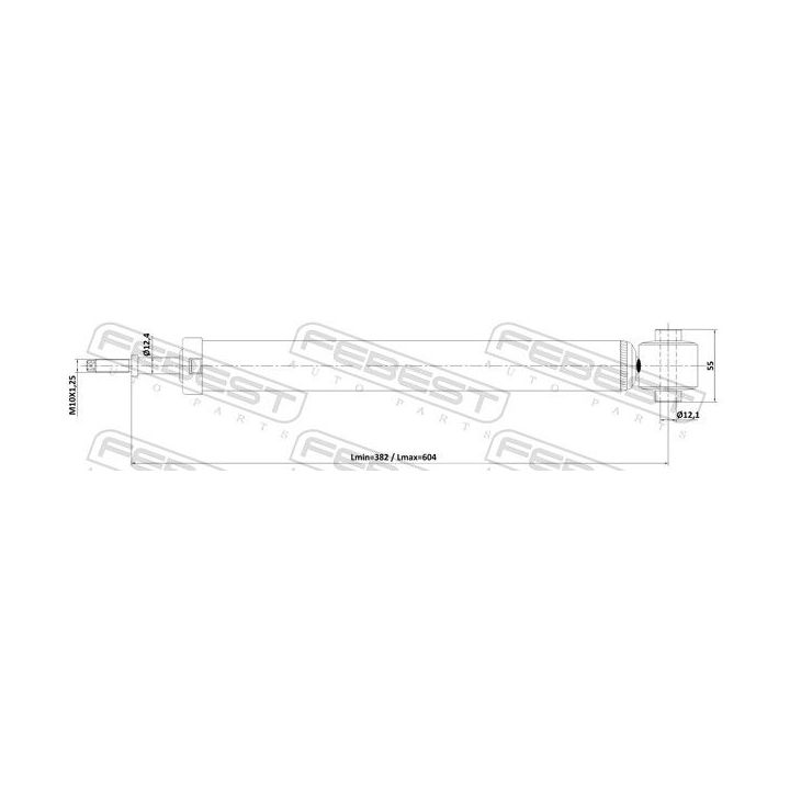Amortizatorius FEBEST 12110-004R