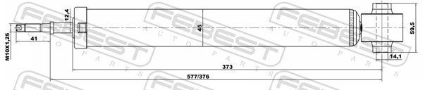 Amortizatorius FEBEST 12650810R