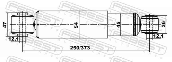 Amortizatorius FEBEST 12650901R