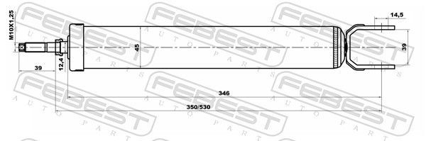 Amortizatorius FEBEST 12650915R