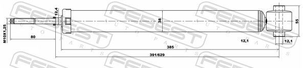 Amortizatorius FEBEST 12656601R