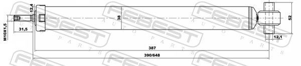 Amortizatorius FEBEST 18656540R