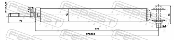 Amortizatorius FEBEST 22651992R