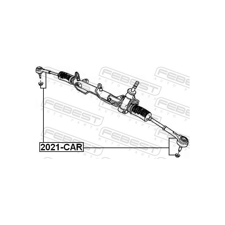 Skersinės vairo trauklės galas FEBEST 2021-CAR