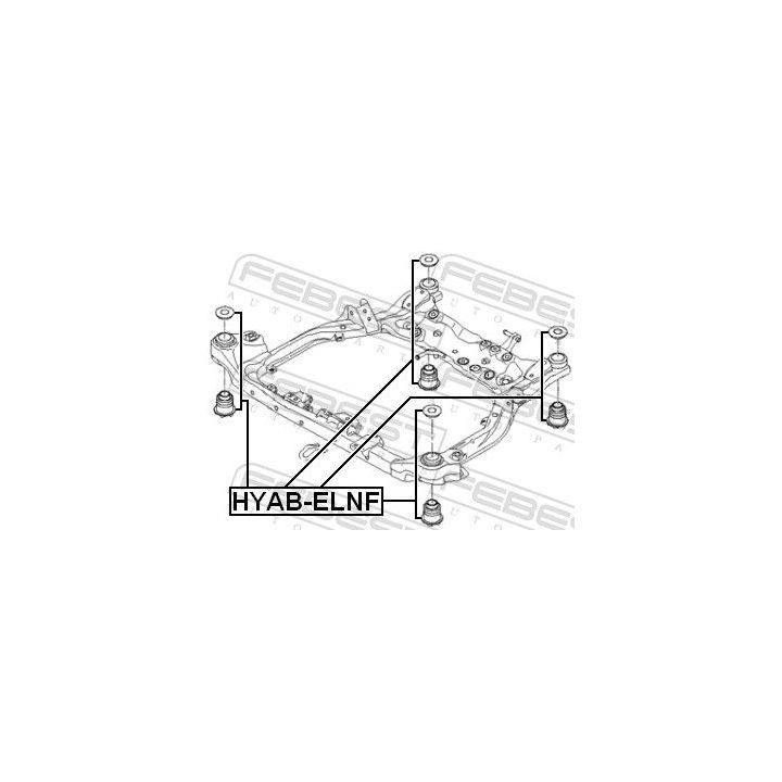 Stebulės laikiklio įvorė FEBEST HYAB-ELNF