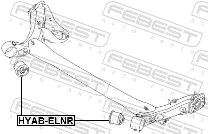 Stebulės laikiklio įvorė FEBEST HYAB-ELNR