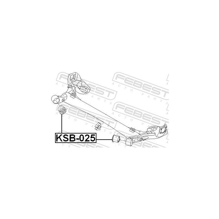 Stebulės laikiklio įvorė FEBEST KAB-025