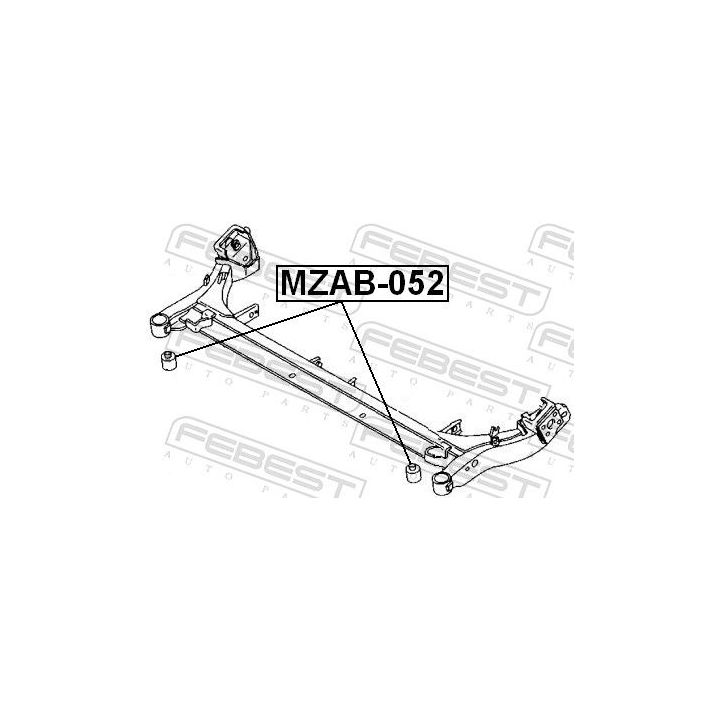 Stebulės laikiklio įvorė FEBEST MZAB-052