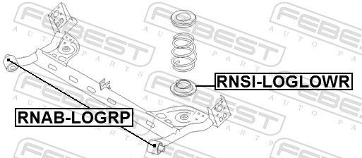 Stebulės laikiklio įvorė FEBEST RNAB-LOGRP