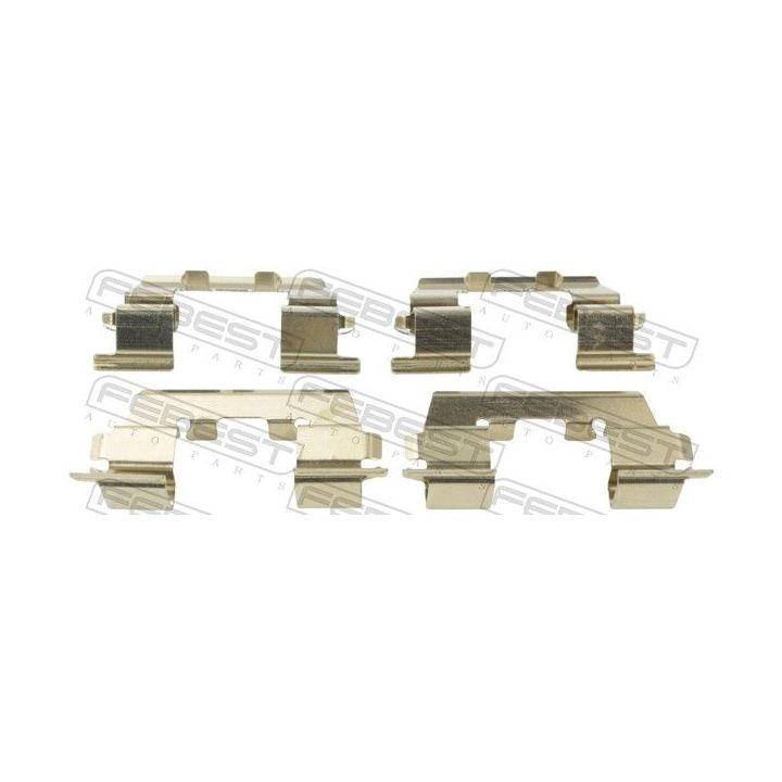 Priedų komplektas, diskinių stabdžių trinkelės FEBEST 1203-ACCF