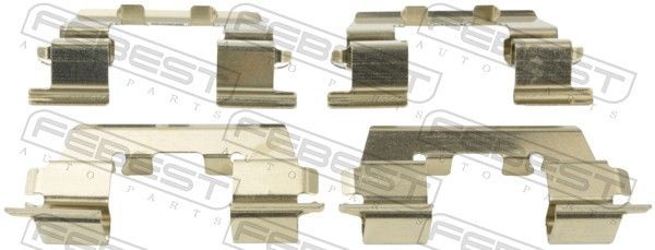 Priedų komplektas, diskinių stabdžių trinkelės FEBEST 1203-ACCF