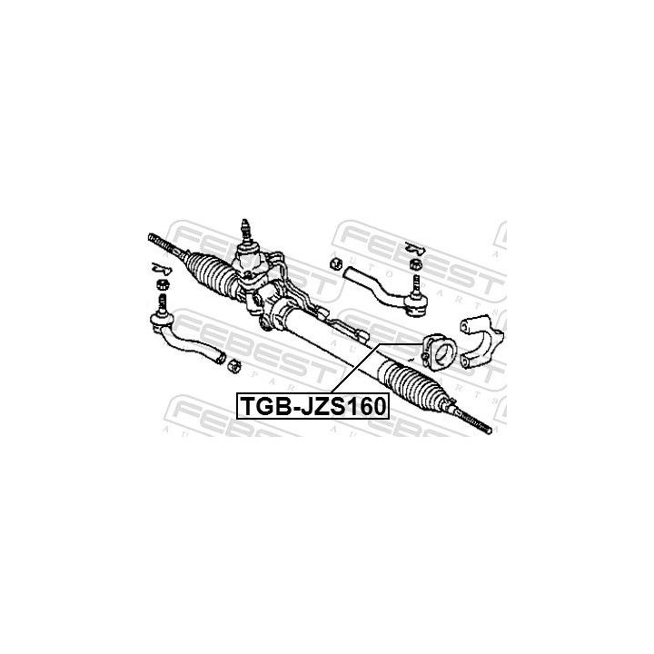 Montavimas, vairavimo pavara FEBEST TGB-JZS160