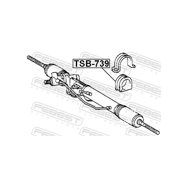 Montavimas, vairavimo pavara FEBEST TSB-739