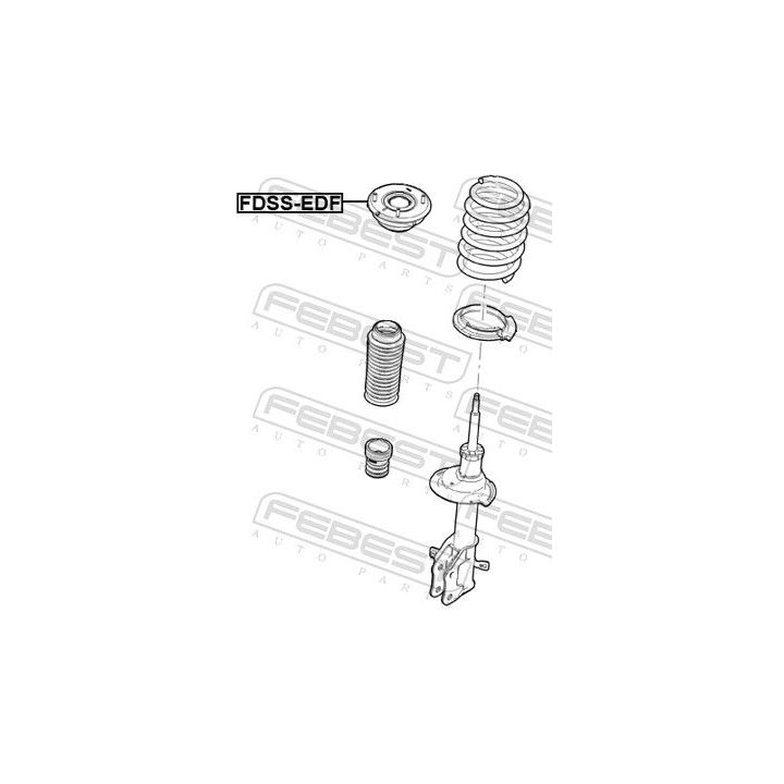 Pakabos statramsčio atraminis guolis FEBEST FDSS-EDF