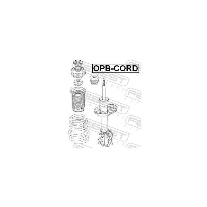 Pakabos statramsčio atraminis guolis FEBEST OPB-CORD