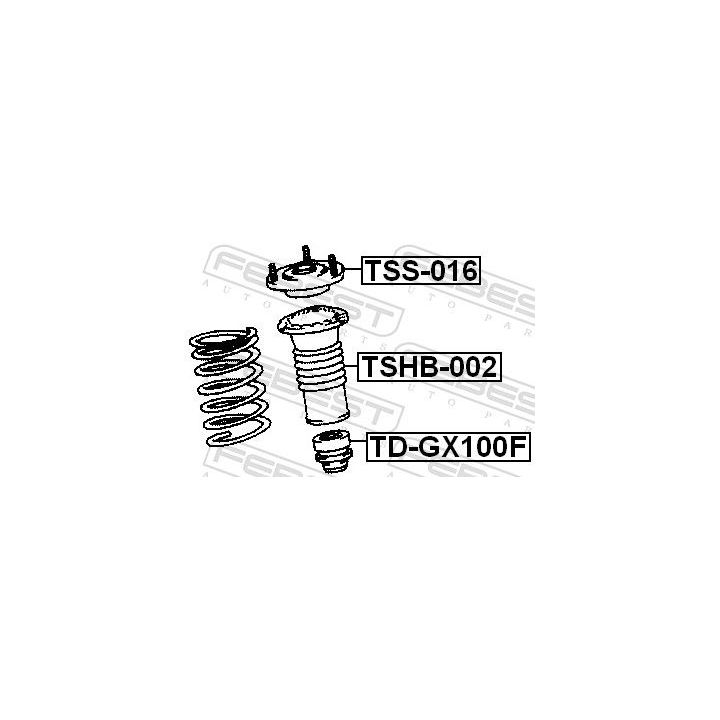 Pakabos statramsčio atraminis guolis FEBEST TSS-016