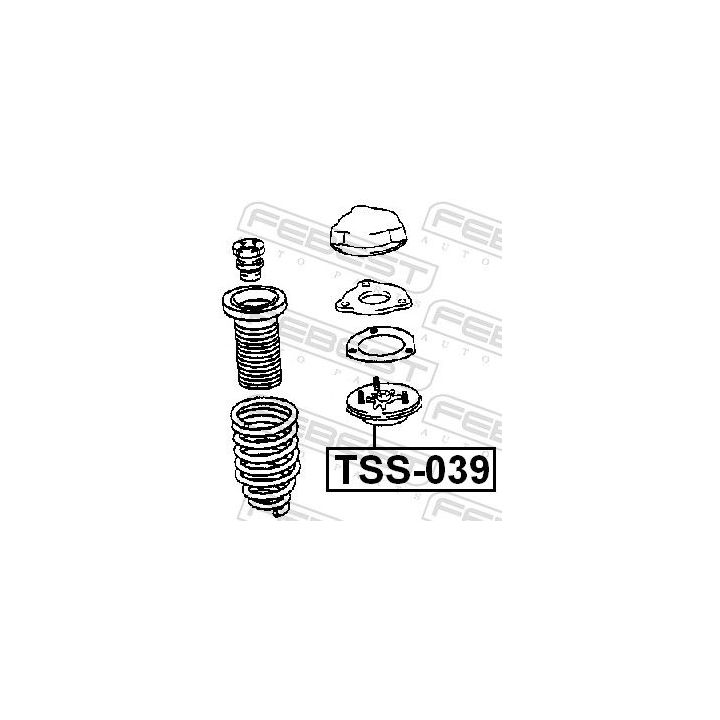 Pakabos statramsčio atraminis guolis FEBEST TSS-039