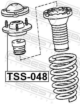 Pakabos statramsčio atraminis guolis FEBEST TSS-048