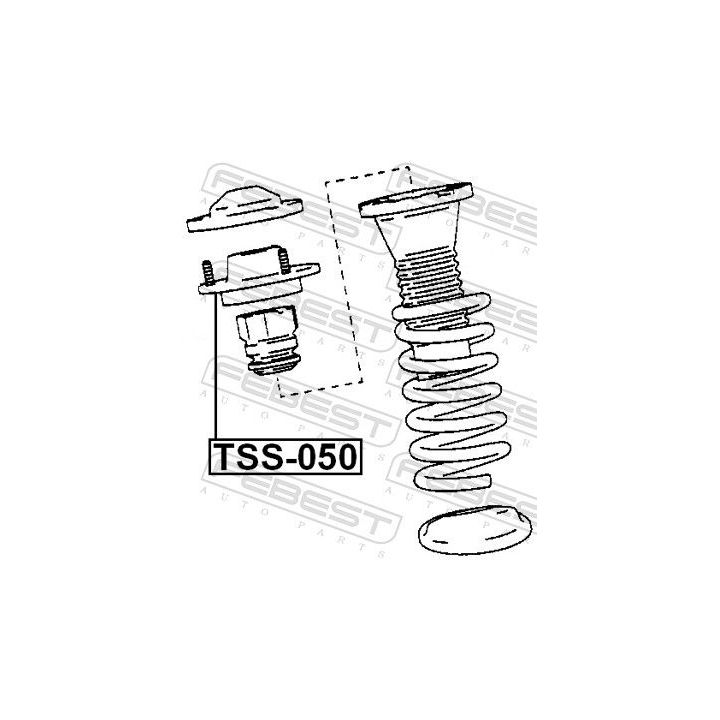 Pakabos statramsčio atraminis guolis FEBEST TSS-050