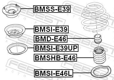 Atraminis buferis, pakaba FEBEST BMD-E46