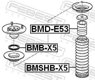 Atraminis buferis, pakaba FEBEST BMD-E53