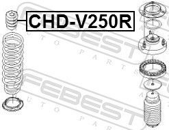 Atraminis buferis, pakaba FEBEST CHD-V250R