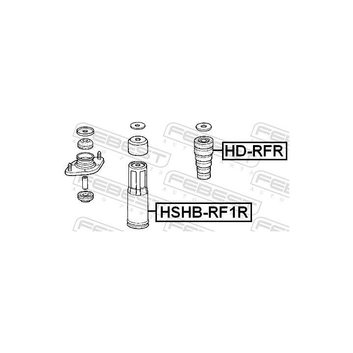 Atraminis buferis, pakaba FEBEST HD-RFR