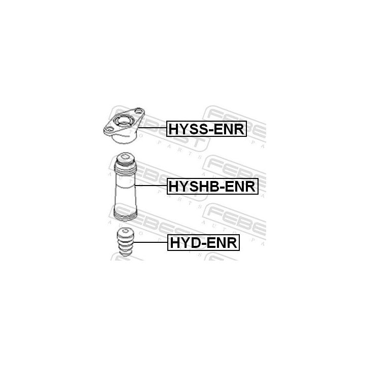 Atraminis buferis, pakaba FEBEST HYD-ENR