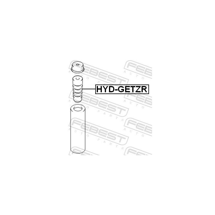 Atraminis buferis, pakaba FEBEST HYD-GETZR