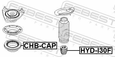 Atraminis buferis, pakaba FEBEST HYD-I30F