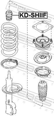 Atraminis buferis, pakaba FEBEST KD-SHIIF