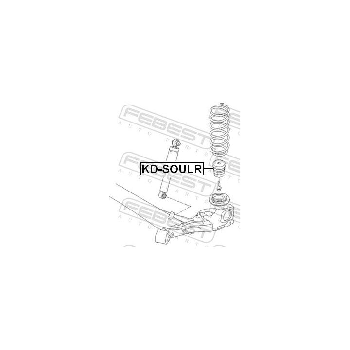 Atraminis buferis, pakaba FEBEST KD-SOULR