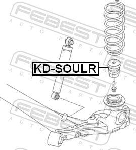 Atraminis buferis, pakaba FEBEST KD-SOULR