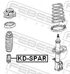 Atraminis buferis, pakaba FEBEST KD-SPAR