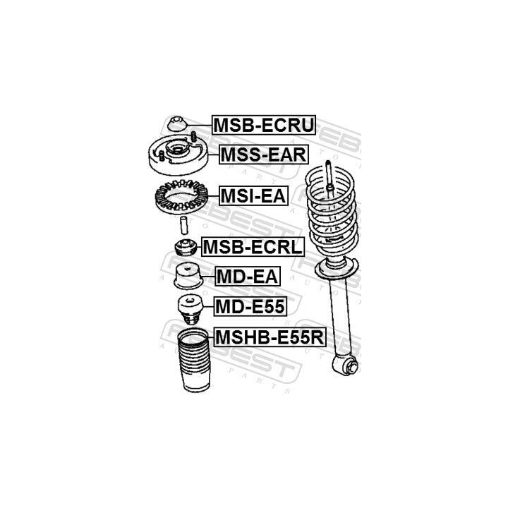 Atraminis buferis, pakaba FEBEST MD-E55