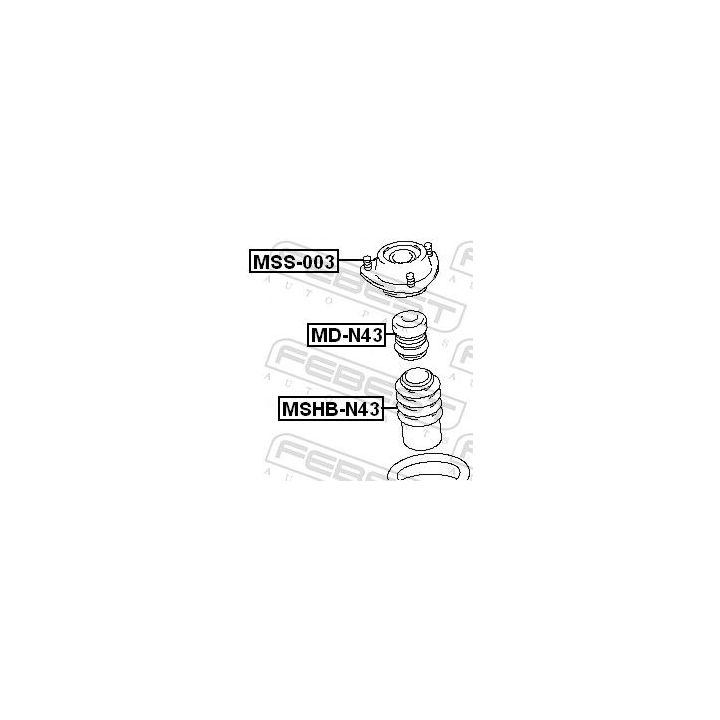 Atraminis buferis, pakaba FEBEST MD-N43
