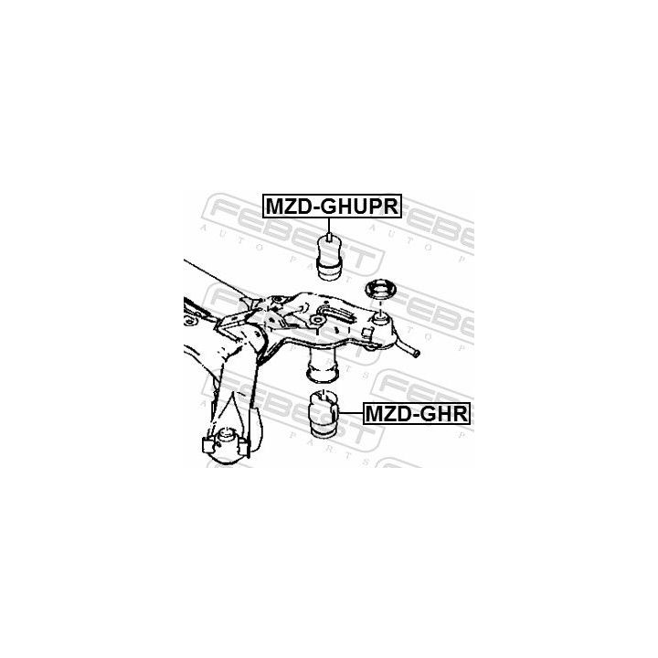 Atraminis buferis, pakaba FEBEST MZD-GHUPR