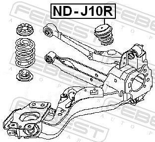 Atraminis buferis, pakaba FEBEST ND-J10R