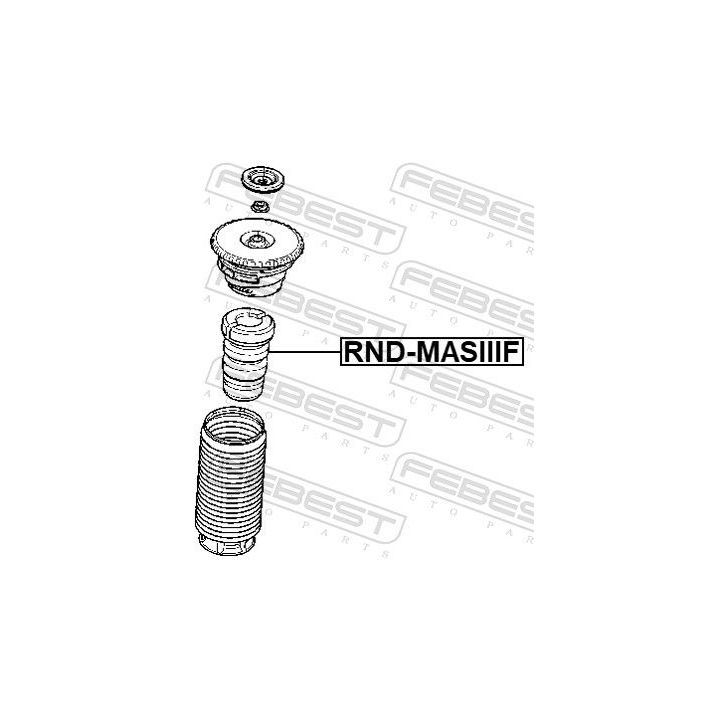 Atraminis buferis, pakaba FEBEST RND-MASIIIF